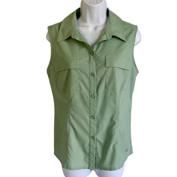 Reel Legends Mariner Sleeveless Top Moisture Wicking UPF Women's Size Small NEW - Picture 2 of 6